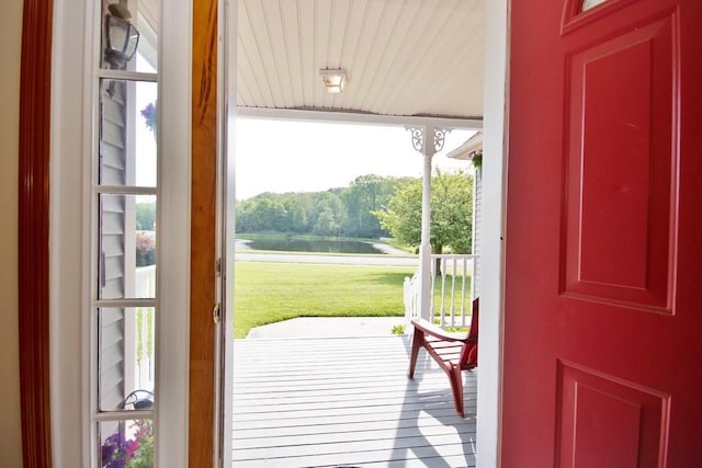 4 Andrew Ct, Florida, NY 10921 - doorway featuring a water view and plenty of natural light