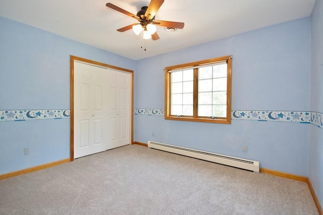 4 Andrew Ct, Florida, NY 10921 - unfurnished bedroom with a baseboard radiator, carpet floors, and baseboards