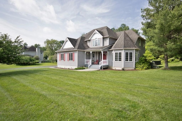 4 Andrew Ct, Florida, NY 10921 - view of front facade with a porch and a front lawn