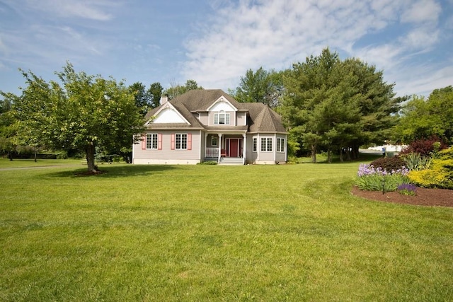 4 Andrew Ct, Florida, NY 10921 - view of front of house with a front lawn and a chimney