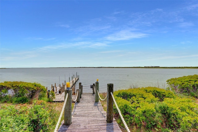 4 Waters Edge Unit 4, Shirley, NY 11967 - water view featuring a dock