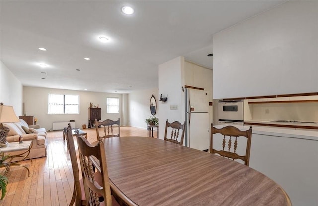 9 Everit Ave Unit A10, 11, Hewlett, NY 11557 - dining area featuring recessed lighting and light wood-type flooring