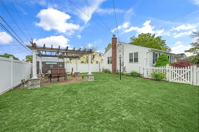 56 15th Ave, West Babylon, NY 11704 - view of yard featuring a pergola and a patio area