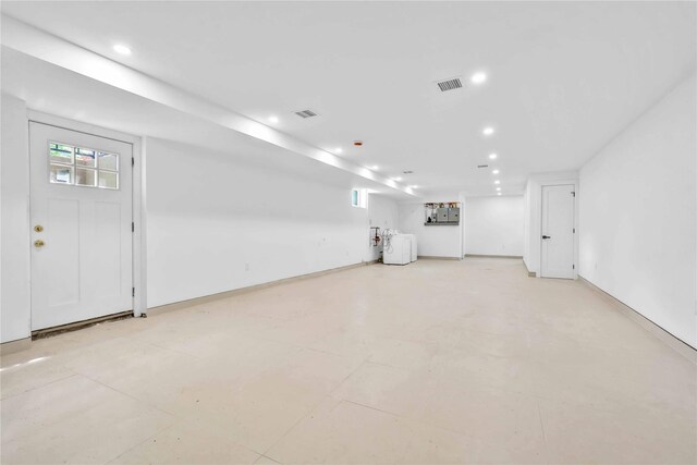 76-17 162nd St, Fresh Meadows, NY 11366 - basement with recessed lighting and baseboards