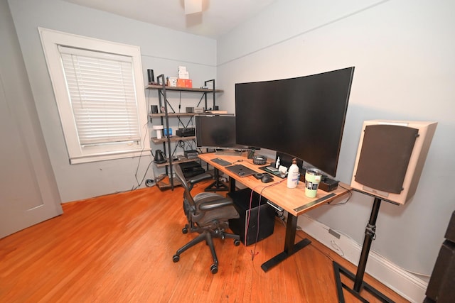 165 Page Rd, Valley Stream, NY 11581 - home office with wood finished floors
