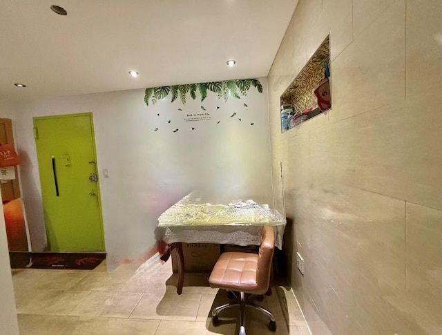 138-70 Elder Ave Unit 3C, Flushing, NY 11355 - mudroom featuring light tile patterned flooring and recessed lighting