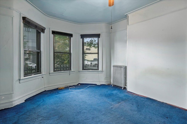 243 E 234th St, Bronx, NY 10470 - spare room with carpet floors and radiator heating unit
