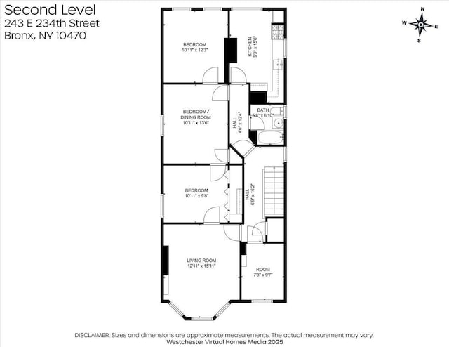 243 E 234th St, Bronx, NY 10470 - home floor plan