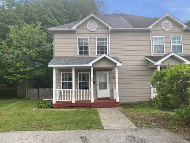 122 Oak Park Ter, Wappingers Falls, NY 12590 - view of front of home with covered porch and a shingled roof