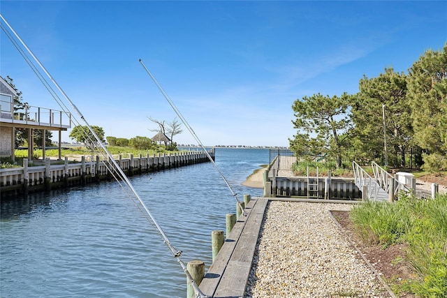 44 Club Ln, Remsenburg, NY 11960 - dock area with a water view