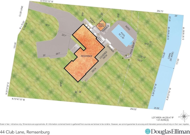 44 Club Ln, Remsenburg, NY 11960 - map / location