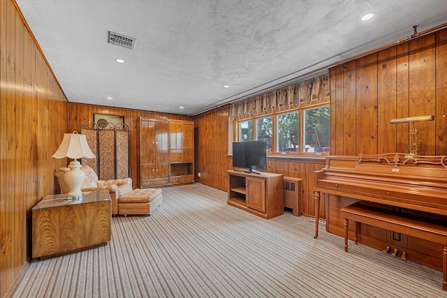 116 Intervale Ave, Farmingdale, NY 11735 - carpeted office with wood walls and recessed lighting