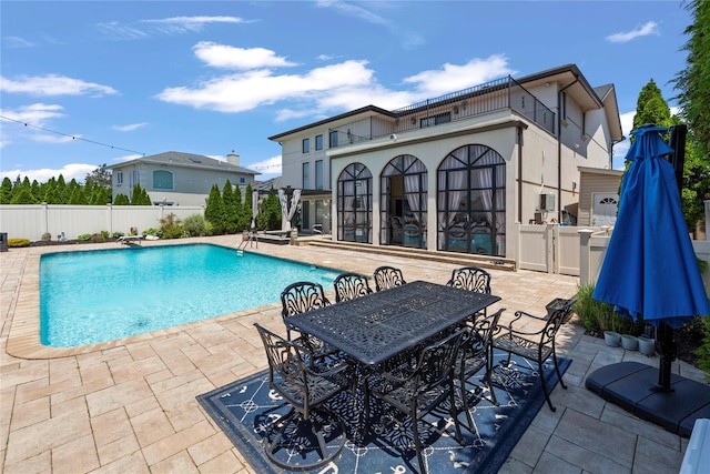 2854 Whaleneck Dr, Merrick, NY 11566 - view of pool featuring a patio area and outdoor dining space