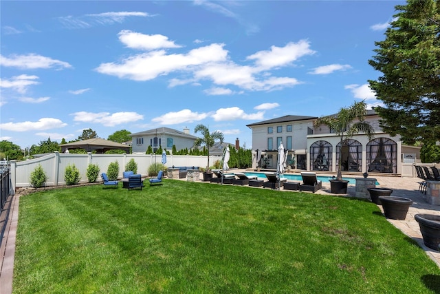 2854 Whaleneck Dr, Merrick, NY 11566 - view of yard with an outdoor hangout area and a patio