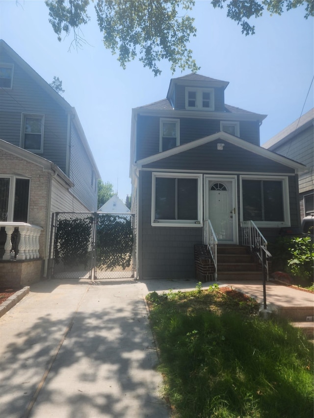 88-38 201st St, Hollis, NY 11423 - view of front of house with a gate