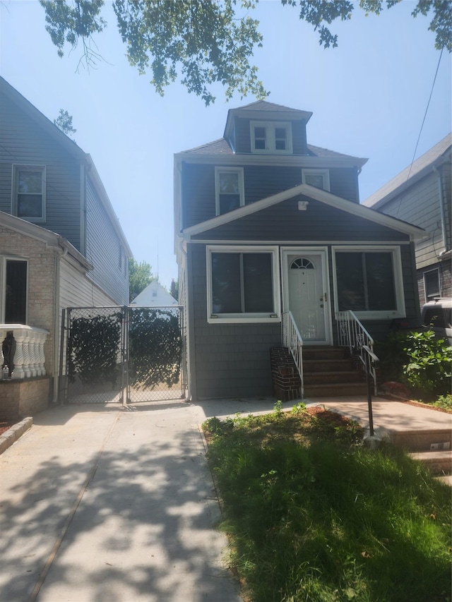 88-38 201st St, Hollis, NY 11423 - view of front of property with a gate and entry steps