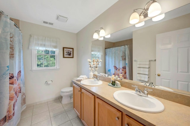 3 Vista Dr, Baldwin Place, NY 10505 - bathroom with double vanity and tile patterned flooring