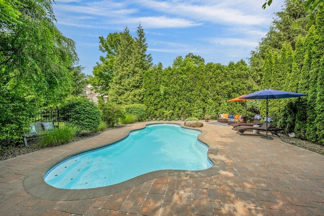 3 Vista Dr, Baldwin Place, NY 10505 - view of swimming pool with a patio area