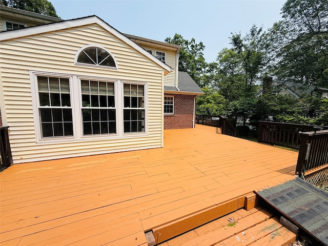 56 Elwood Rd, Northport, NY 11768 - view of wooden deck