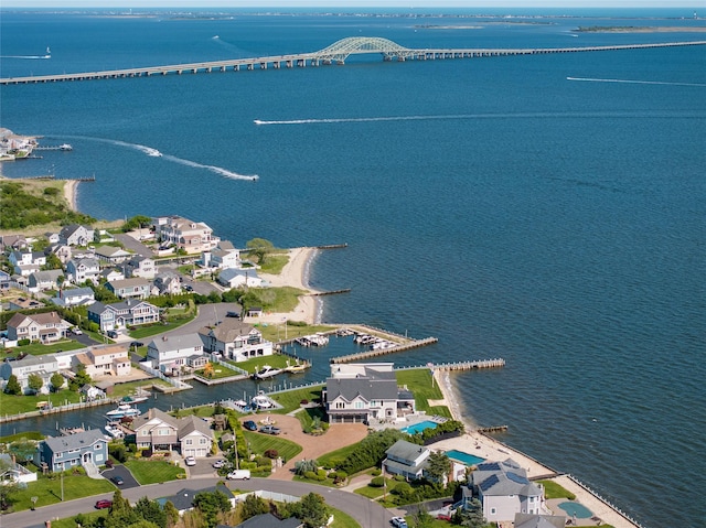 167 Secatogue Ln W, West Islip, NY 11795 - aerial view of property's location with a large body of water, a notable bridge, and nearby suburban area