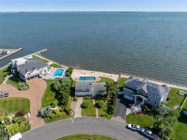 167 Secatogue Ln W, West Islip, NY 11795 - bird's eye view of a large body of water and a pool