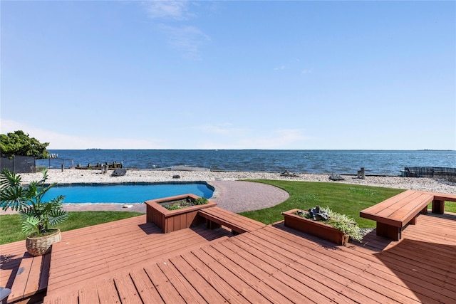 167 Secatogue Ln W, West Islip, NY 11795 - deck with a water view