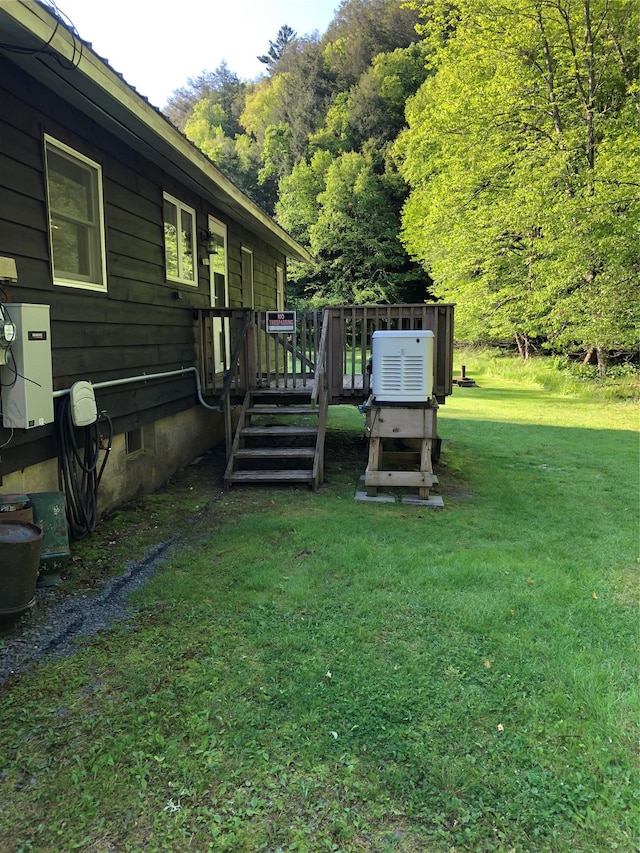 1546 Denning Rd, Claryville, NY 12725 - view of grassy yard featuring a deck