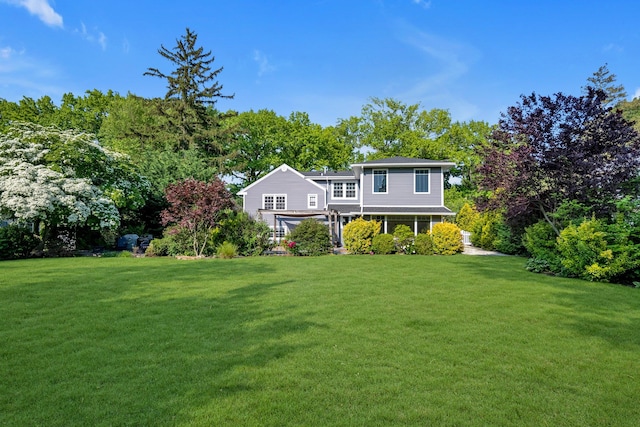 56 Washington Ave, Garden City, NY 11530 - view of front of home with a front yard