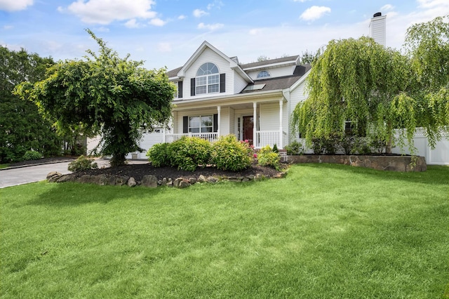 8 Tecumseh Ct, Commack, NY 11725 - view of front facade featuring covered porch