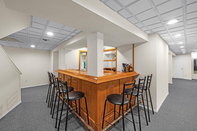 8 Tecumseh Ct, Commack, NY 11725 - community bar area featuring carpet flooring, recessed lighting, and baseboards
