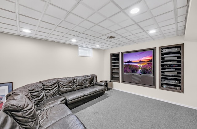 8 Tecumseh Ct, Commack, NY 11725 - carpeted living room with recessed lighting