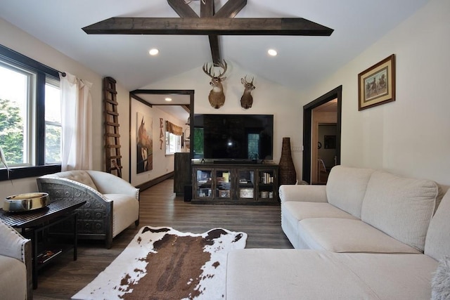 3060 State Route 17b, Cochecton, NY 12726 - living area featuring wood finished floors and recessed lighting