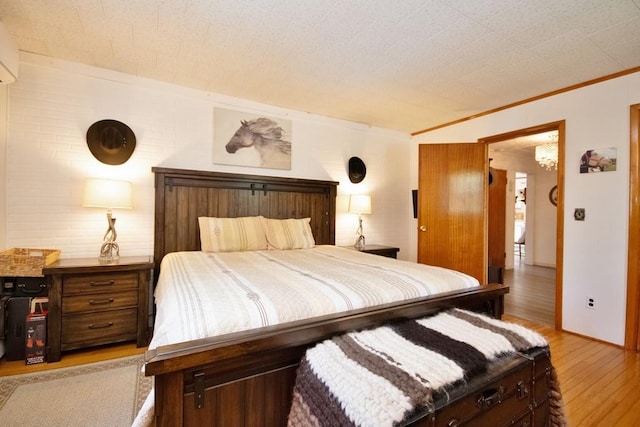 3060 State Route 17b, Cochecton, NY 12726 - bedroom featuring light wood-type flooring and crown molding
