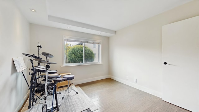 5-16 115th Unit C, College Point, NY 11356 - office space featuring baseboards, wood finished floors, and recessed lighting