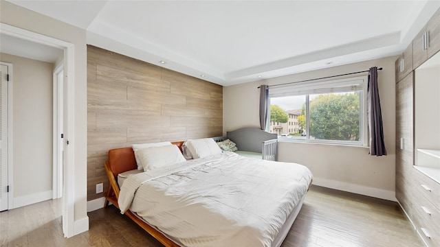 5-16 115th Unit C, College Point, NY 11356 - bedroom featuring baseboards, wood finished floors, and recessed lighting