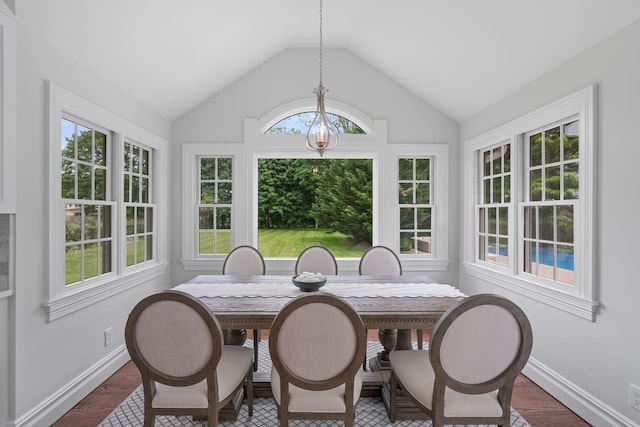30 Salem Ridge Dr, Huntington, NY 11743 - sunroom / solarium featuring vaulted ceiling