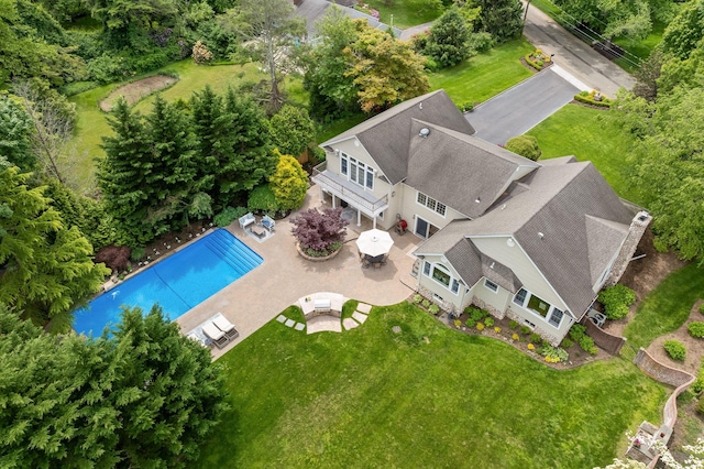 30 Salem Ridge Dr, Huntington, NY 11743 - view from above of property with a pool