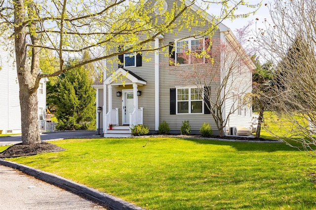 19 Bush Creek Ln, Poughquag, NY 12570 - view of front facade with a front lawn