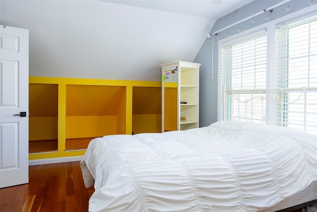 19 Bush Creek Ln, Poughquag, NY 12570 - bedroom with lofted ceiling and wood finished floors