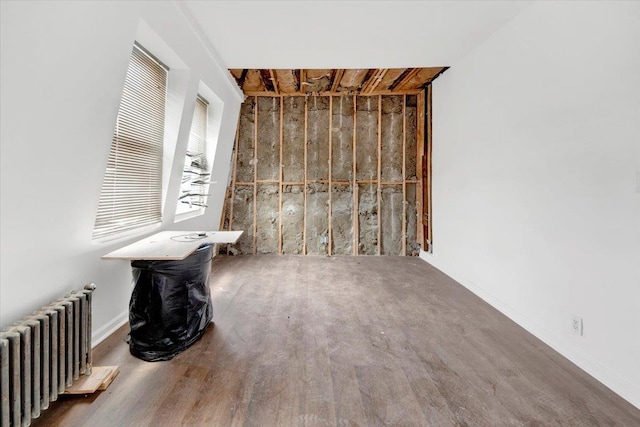 17 Lamartine Ave, Yonkers, NY 10701 - misc room with radiator heating unit, wood finished floors, and baseboards