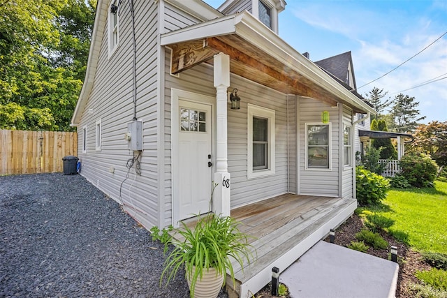 68 Silver Spring Rd, New Windsor, NY 12553 - view of exterior entry with a porch
