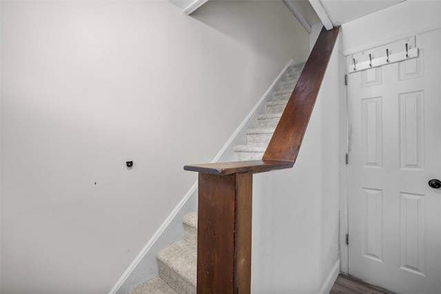 68 Silver Spring Rd, New Windsor, NY 12553 - staircase featuring baseboards