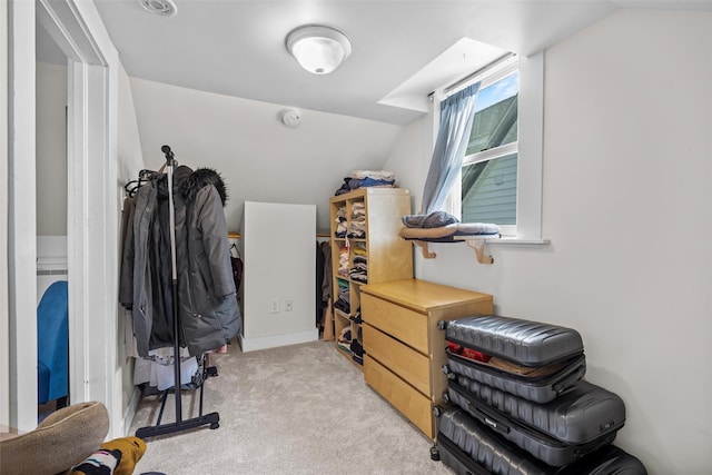 68 Silver Spring Rd, New Windsor, NY 12553 - walk in closet with light colored carpet and lofted ceiling