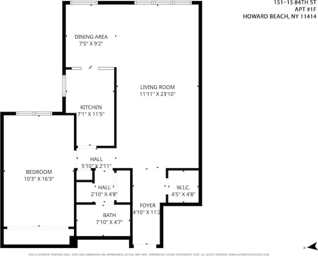151-15 84th St Unit 1F, Howard Beach, NY 11414 - home floor plan