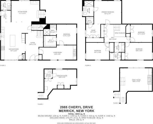 2985 Cheryl Rd, Merrick, NY 11566 - home floor plan