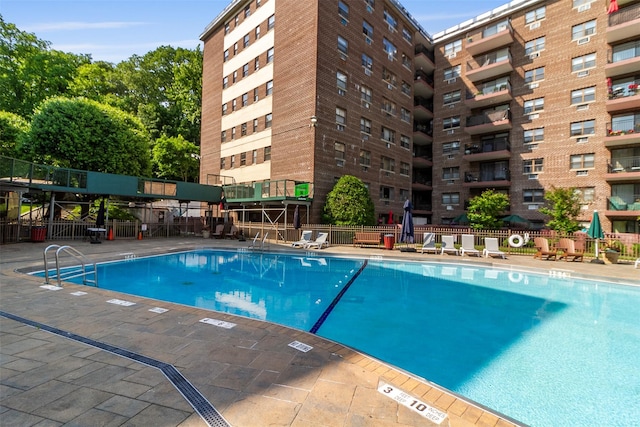 200 Diplomat Dr Unit 3D, Mount Kisco, NY 10549 - community pool with a patio area
