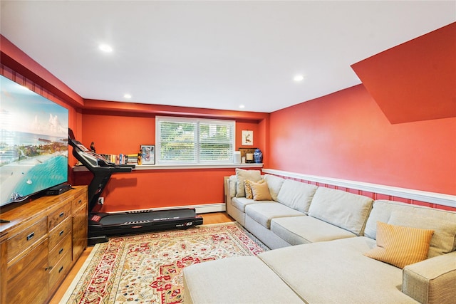 4 Valley Rd, Syosset, NY 11791 - living room with recessed lighting and wood finished floors