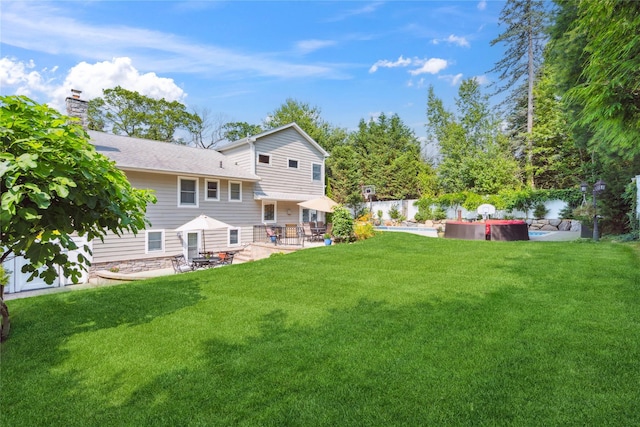 4 Valley Rd, Syosset, NY 11791 - fenced backyard with a patio