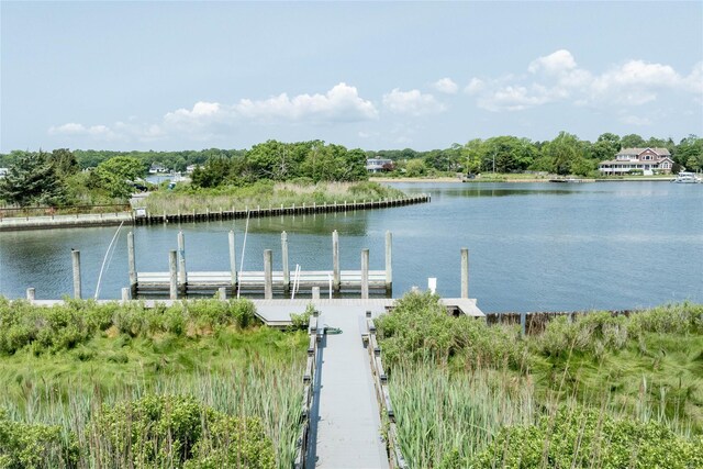 7 Convent Ln, Center Moriches, NY 11934 - water view with a dock