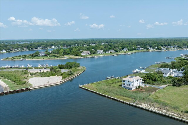 7 Convent Ln, Center Moriches, NY 11934 - bird's eye view of a large body of water